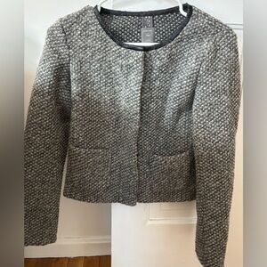 GAP Women’s Gray Wool Blend Blazer – Size 0 – Classic Tailored Jacket